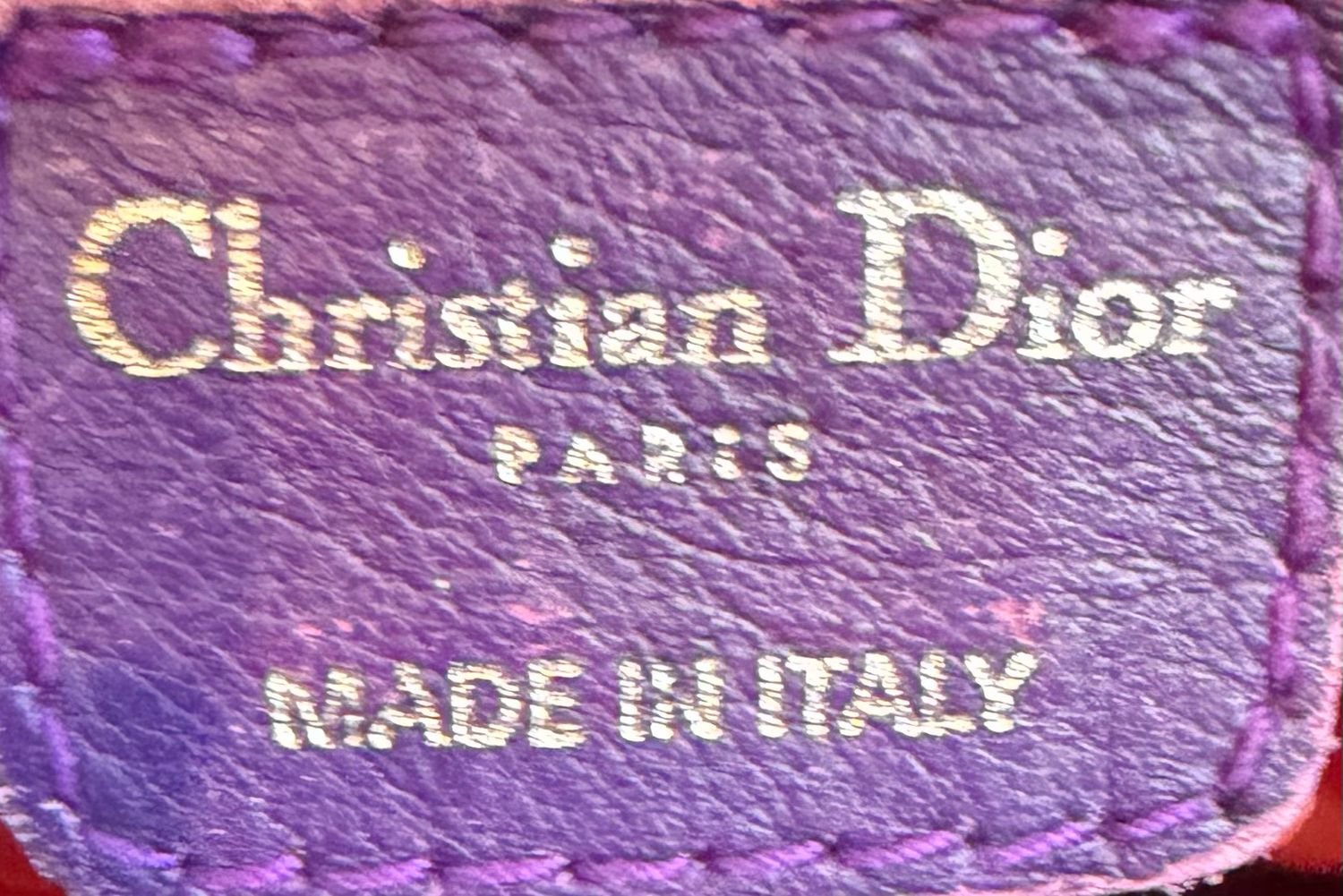 Christian Dior Diorissimo Love Purple Tote Shoulder