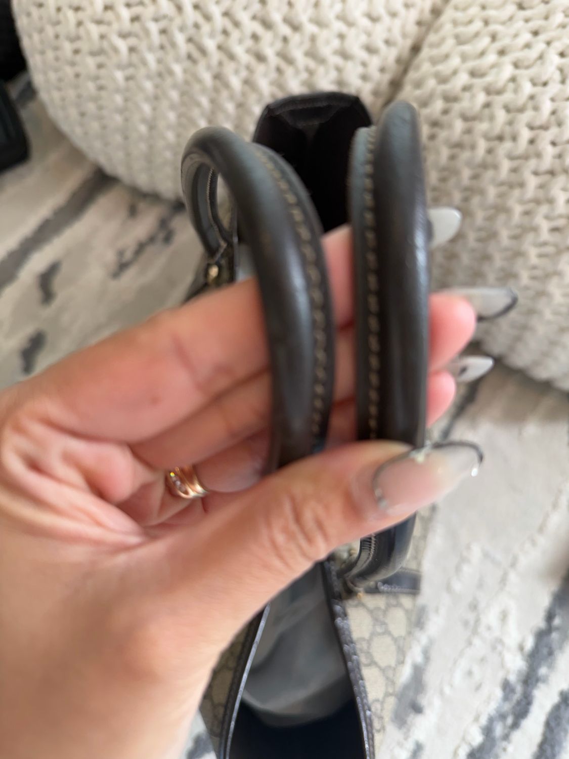 Gucci Monogram Supreme Joy Tote Medium Shoulder Bag