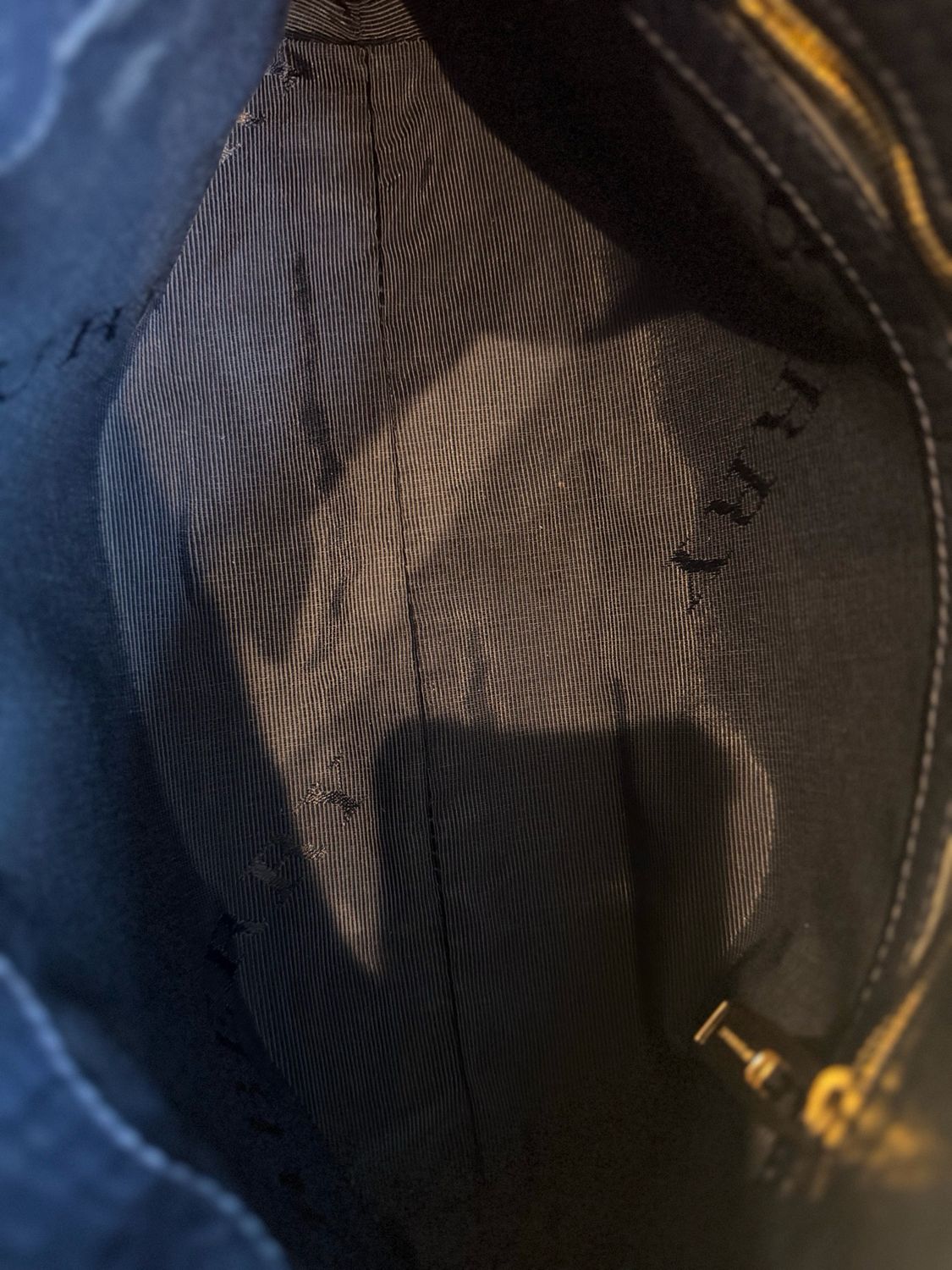 Burberry Embossed Chichester Crossbody Navy