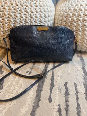 Burberry Embossed Chichester Crossbody Navy