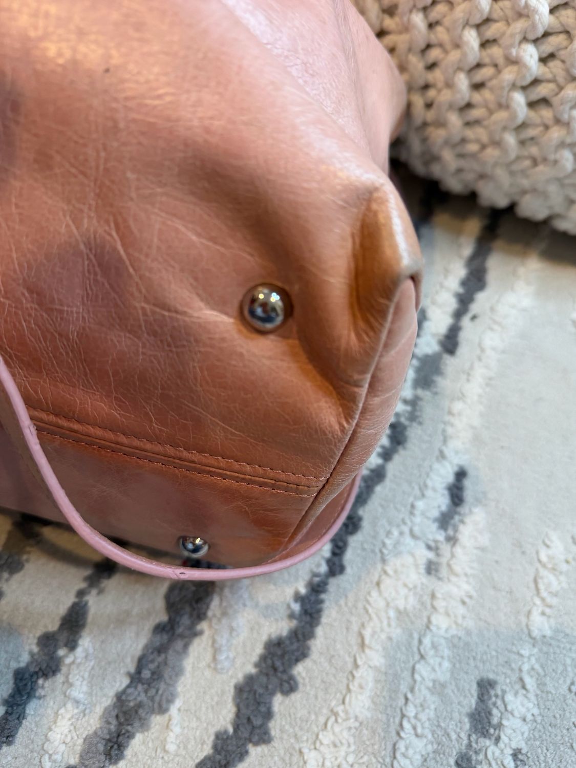 Miu Miu Calfkin Shine Crossbody Messenger