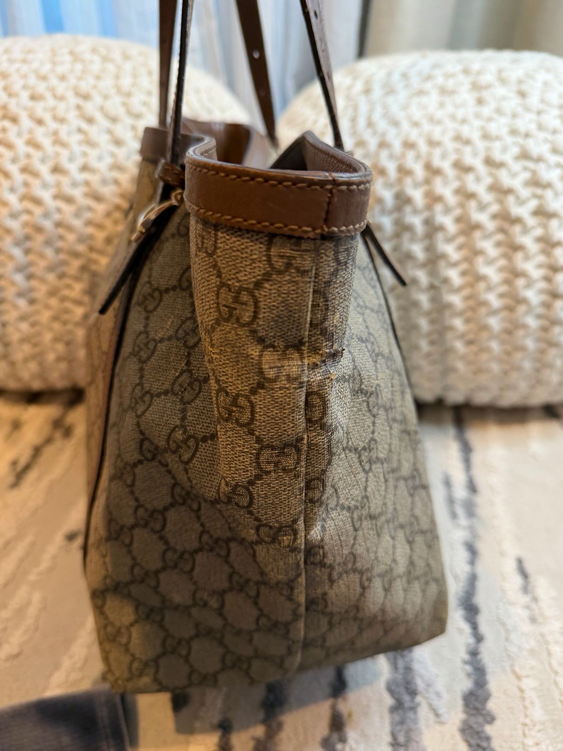 Gucci Monogram Supreme Nice Tote Shoulder
