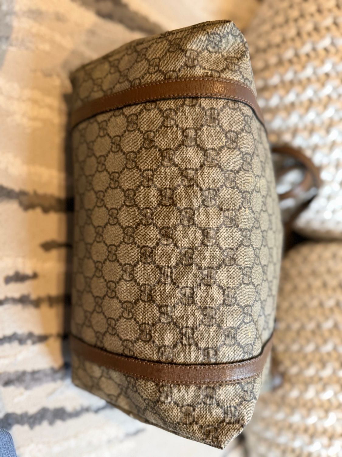 Gucci Monogram Supreme Nice Tote Shoulder