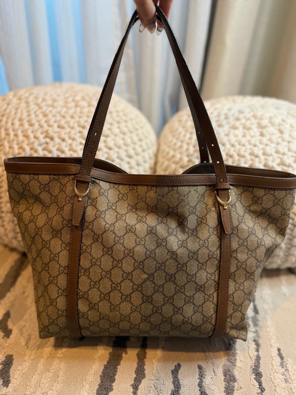 Gucci Monogram Supreme Nice Tote Shoulder