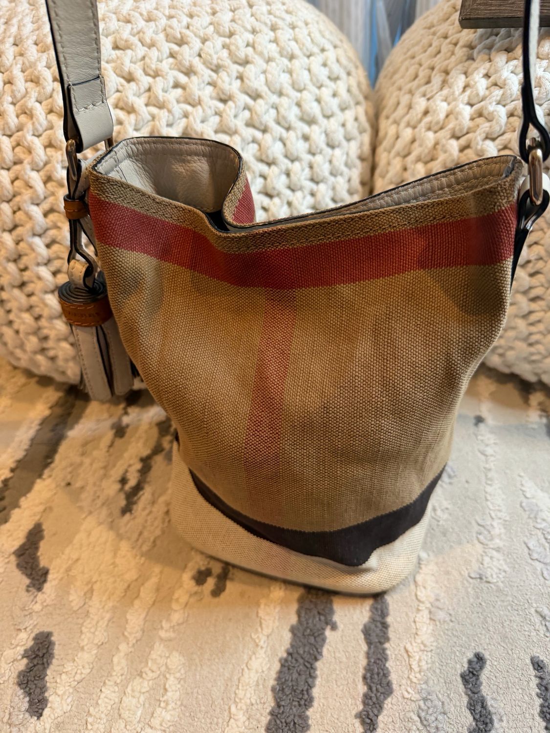 Burberry Ashby Small Bucket Crossbody Messenger