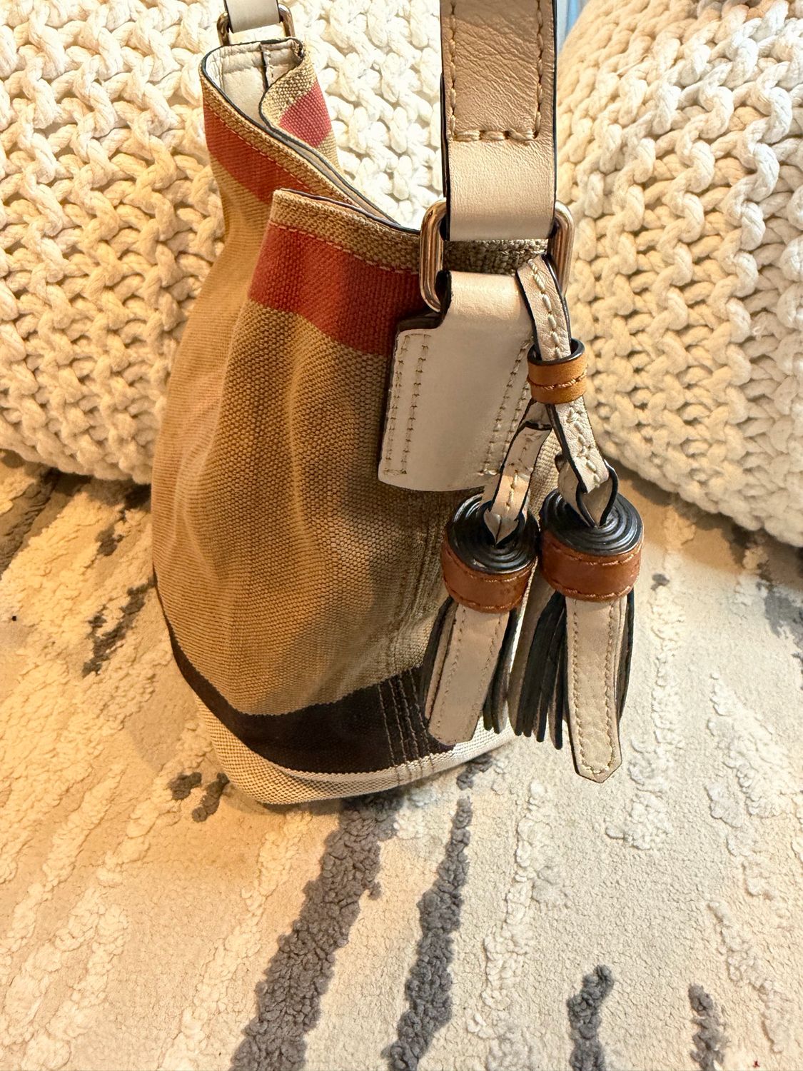 Burberry Ashby Small Bucket Crossbody Messenger