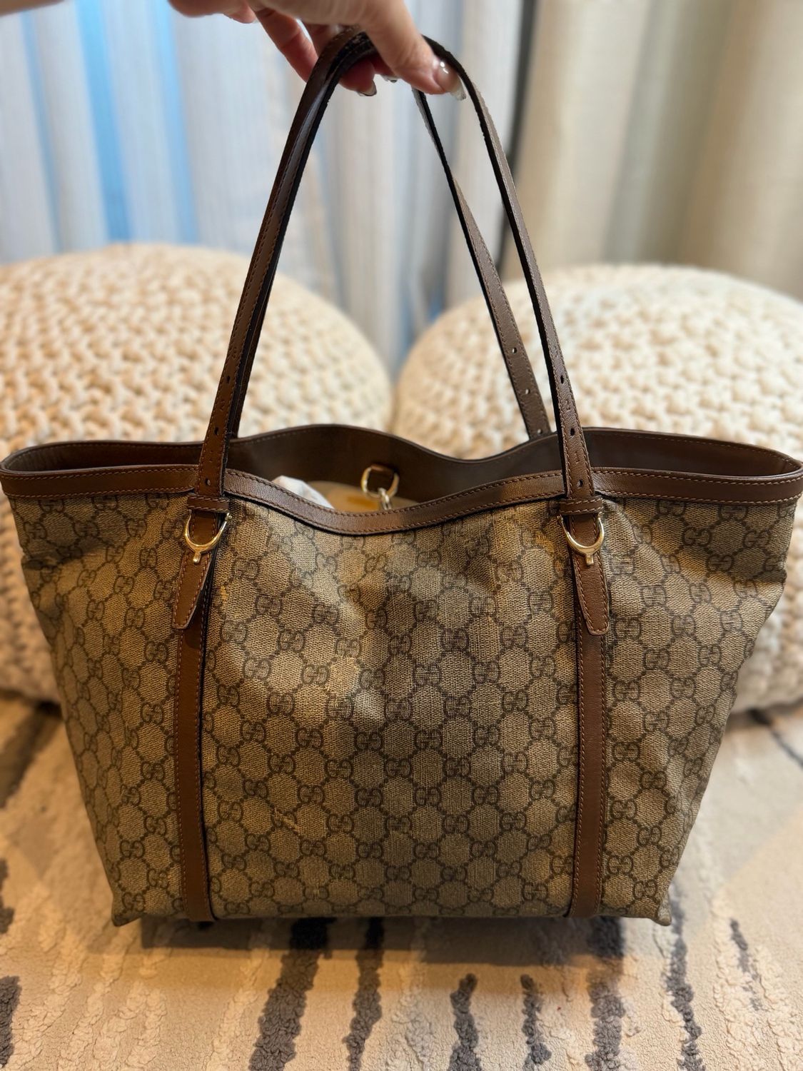 Gucci Monogram Supreme Nice Tote Shoulder