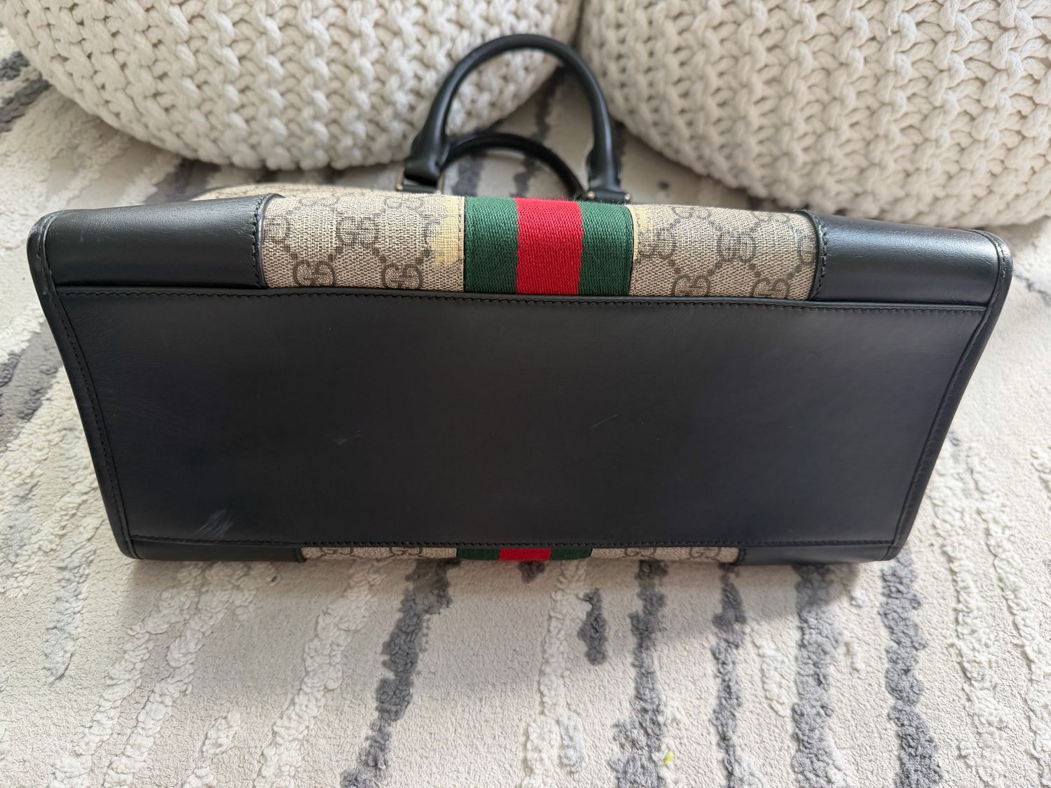 Gucci Supreme Web Duffle Tote Shoulder Crossbody