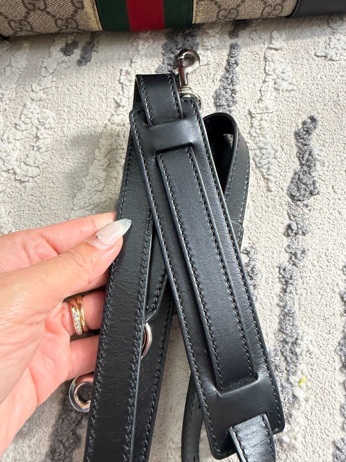 Gucci Supreme Web Duffle Tote Shoulder Crossbody