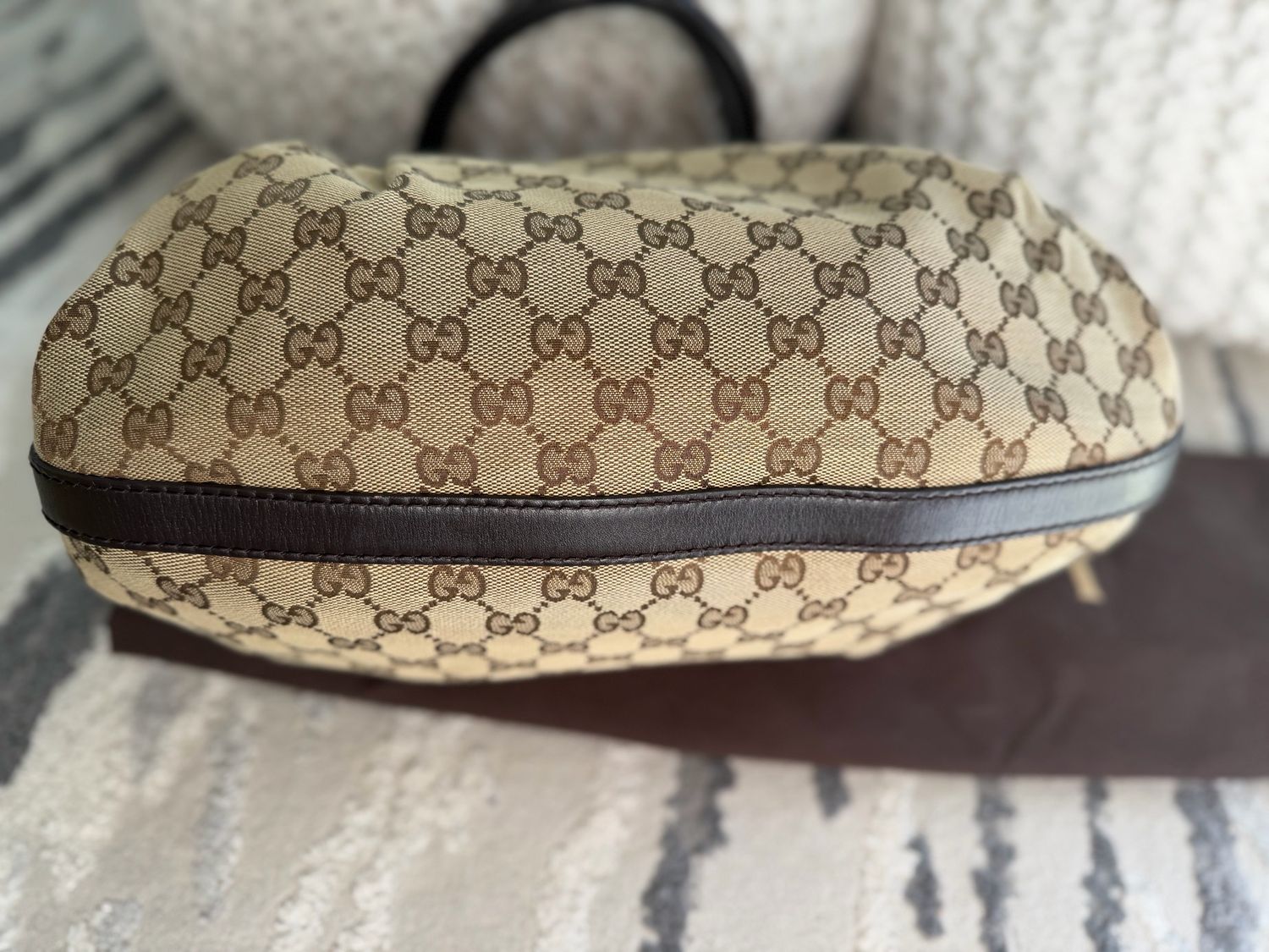 Gucci Monogram Canvas Scarlett Tote Shoulder 