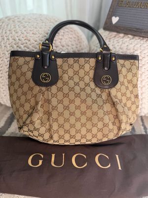 Gucci Monogram Canvas Scarlett Tote Shoulder 