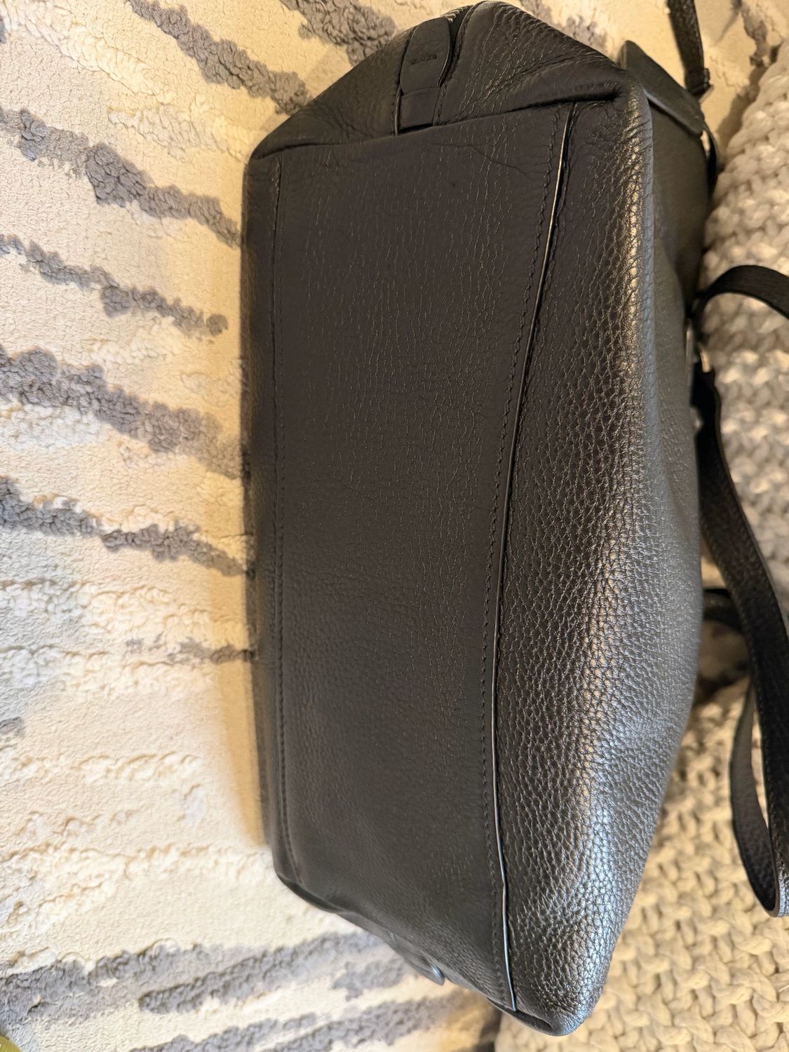 Prada Vitello Phenix Shopper Tote Side Zippers