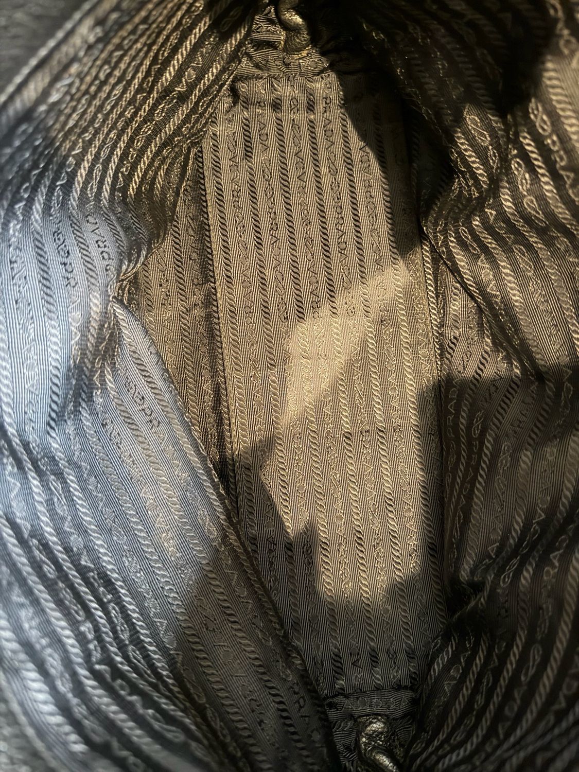 Prada Vitello Phenix Shopper Tote Side Zippers