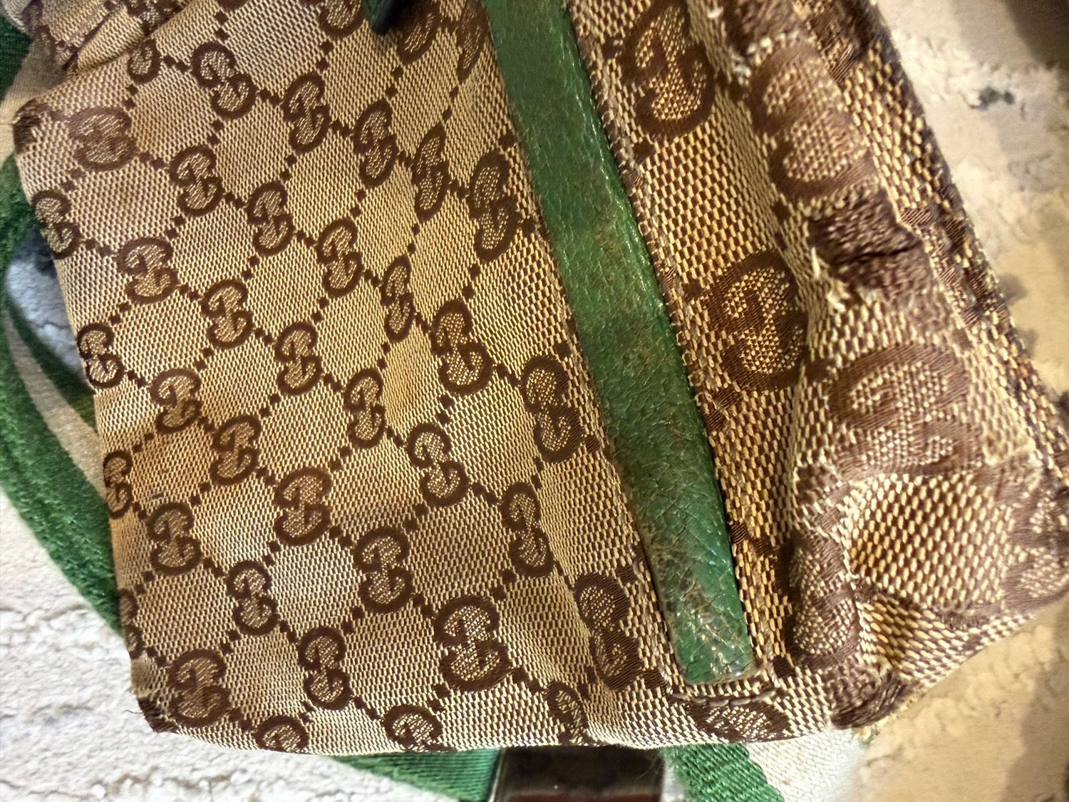 Gucci Monogram Canvas Web Strap Beltbag Bum Bag
