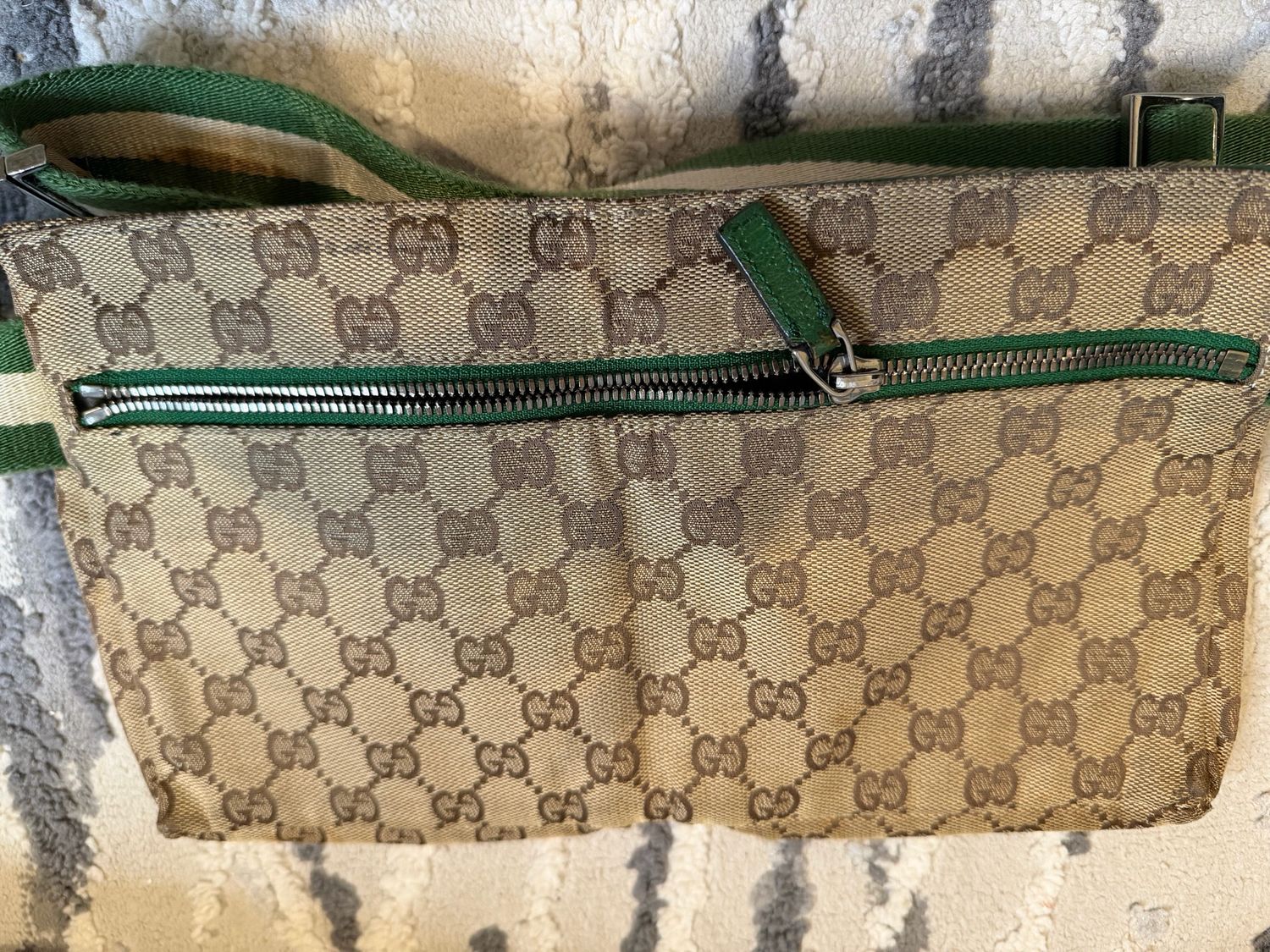 Gucci Monogram Canvas Web Strap Beltbag Bum Bag