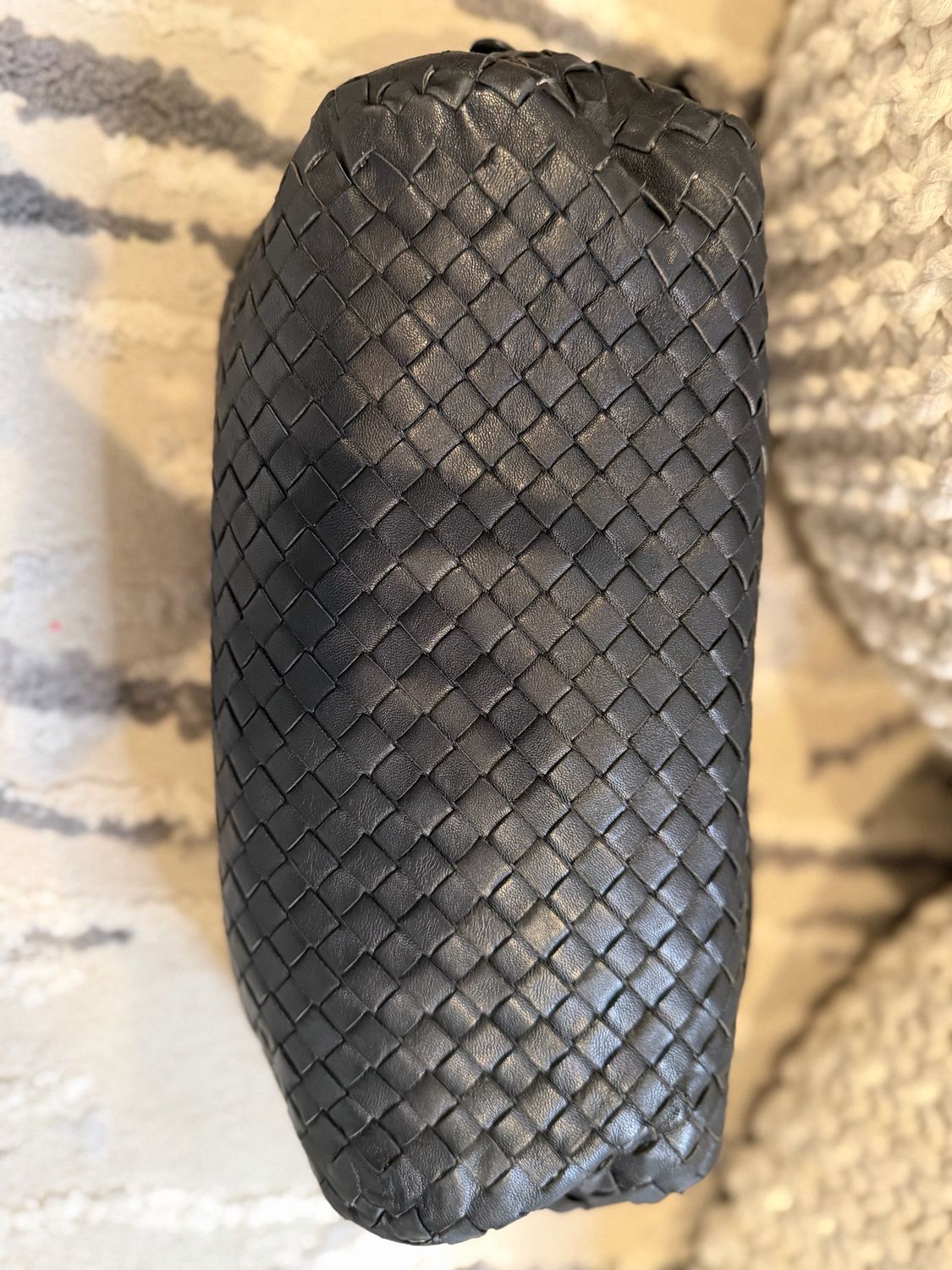 Bottega Venetta Intrecciato Hobo Shoulder Black 