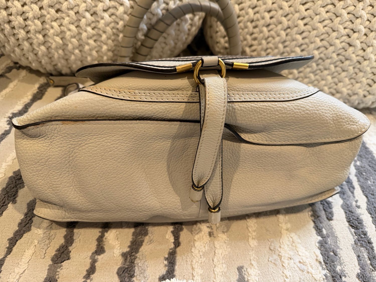 Chloe Marcie Pebbled Leather Hobo Shoulder Medium