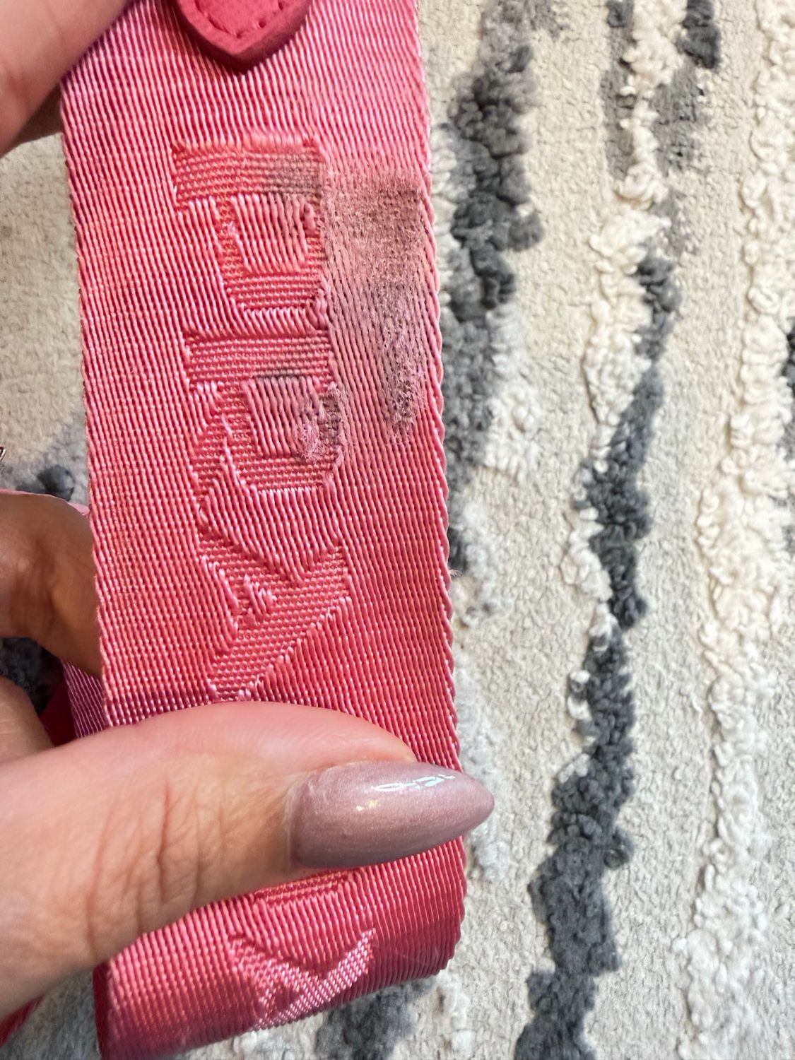 Prada Saffiano Mini Galleria Crossbody Pink Guitar Strap