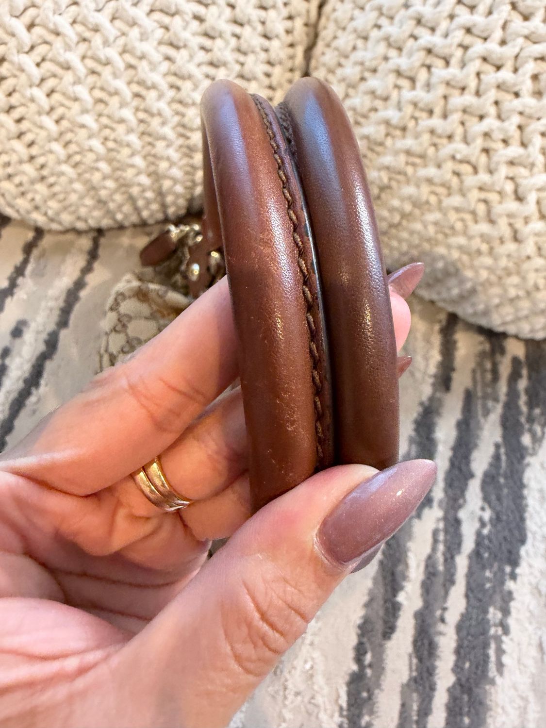 Gucci Sukey Canvas Crossbody Top Handle 