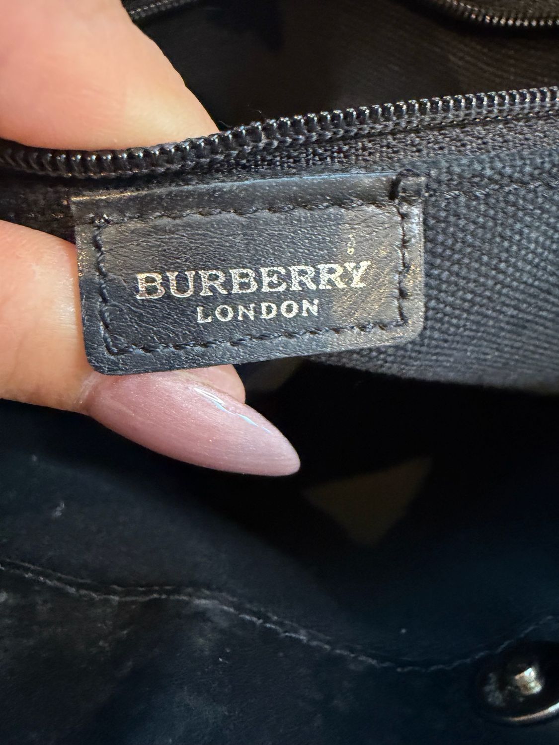 Burberry Nova Check Top Handle Handbag