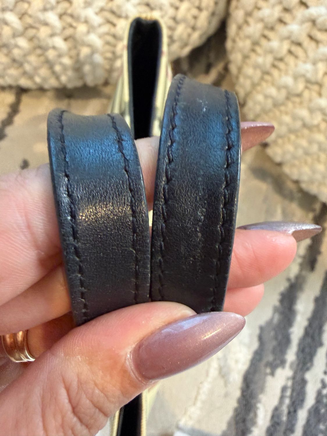 Burberry Nova Check Top Handle Handbag