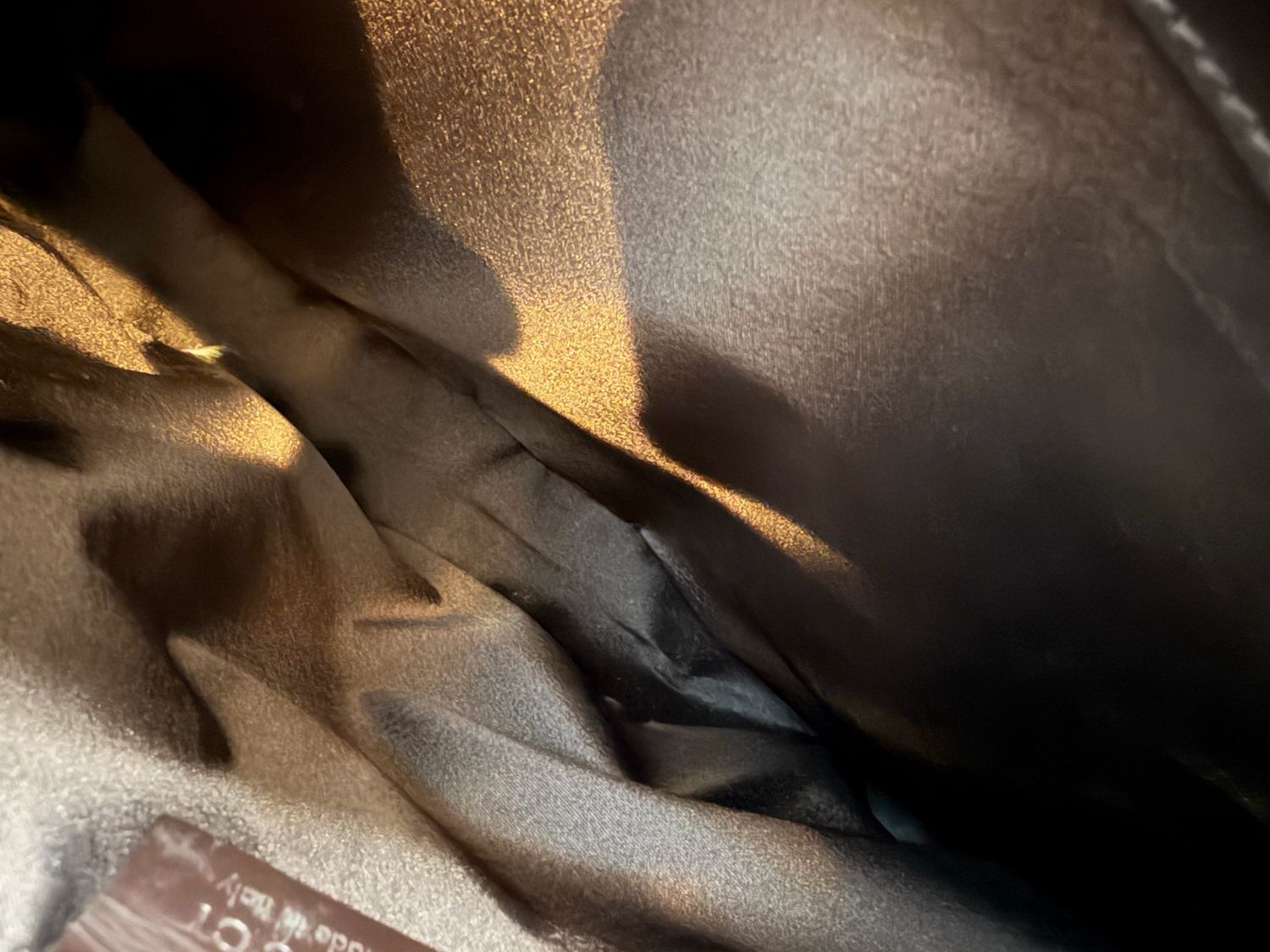 Gucci Vintage Hobo Shoulder Bag Dark Brown Leather