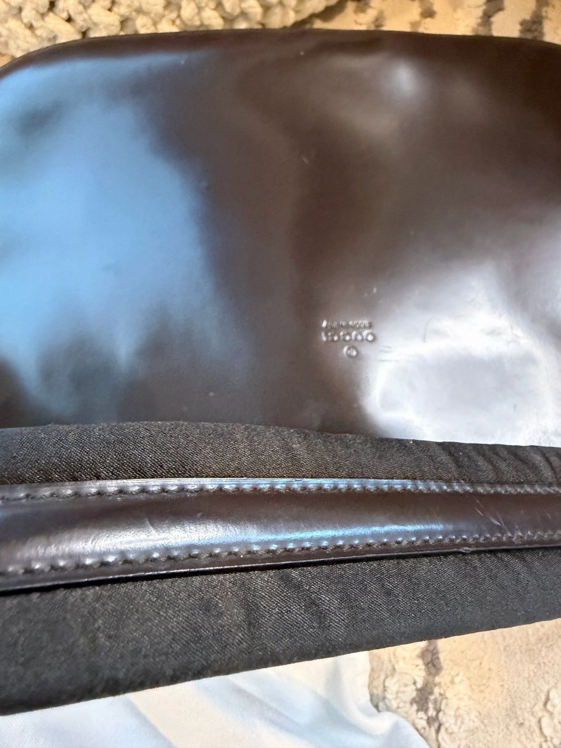 Gucci Vintage Hobo Shoulder Bag Dark Brown Leather