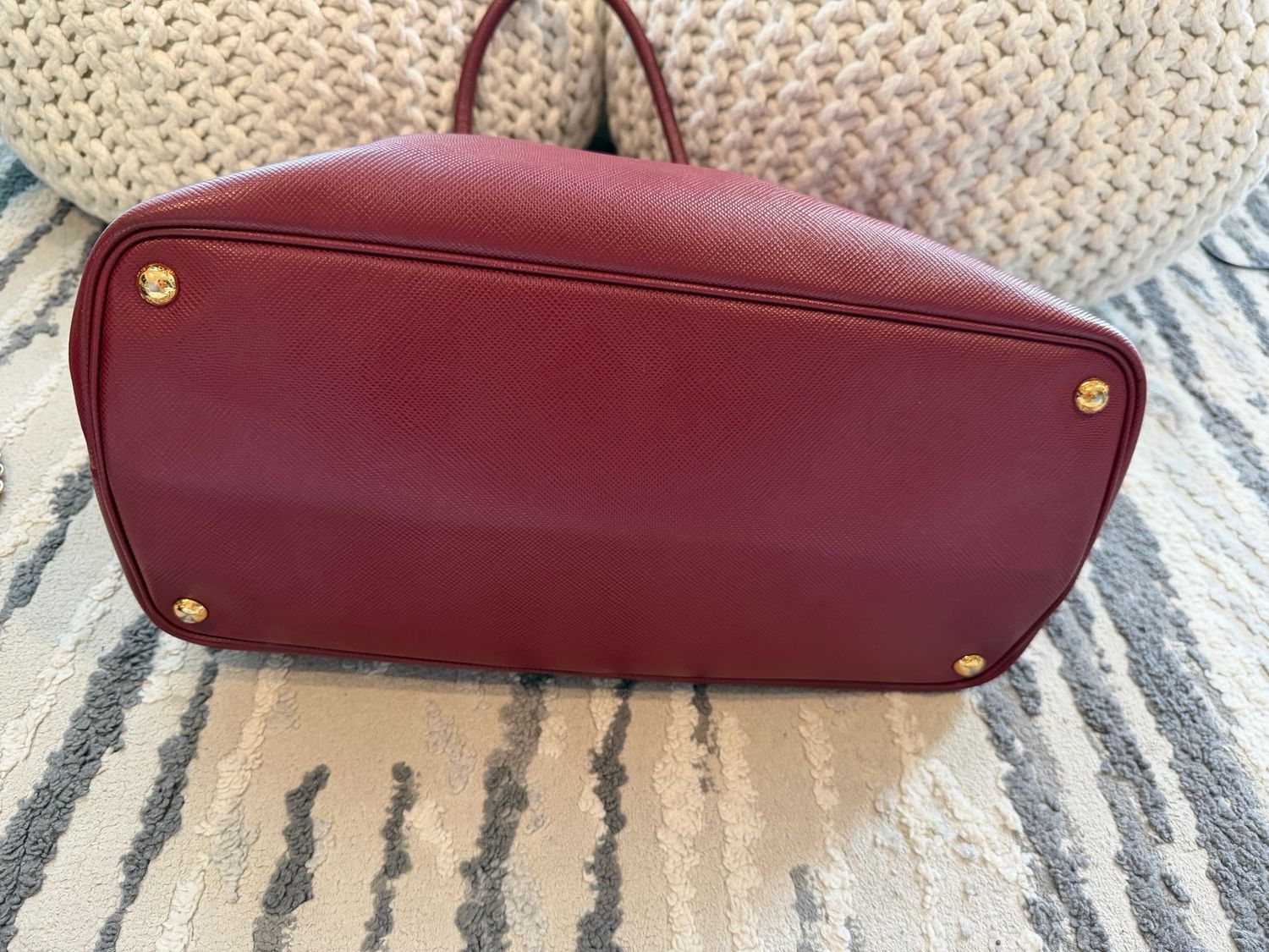 Prada Saffiano Cuir Double Tote 