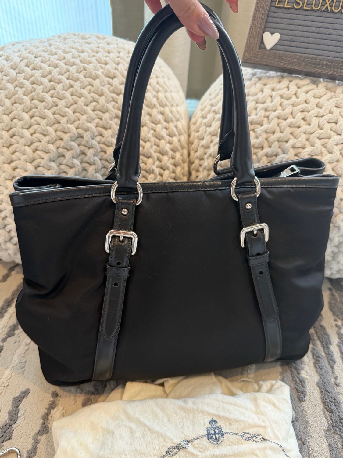 Prada Nylom Tessuto Crossbody Messenger Black