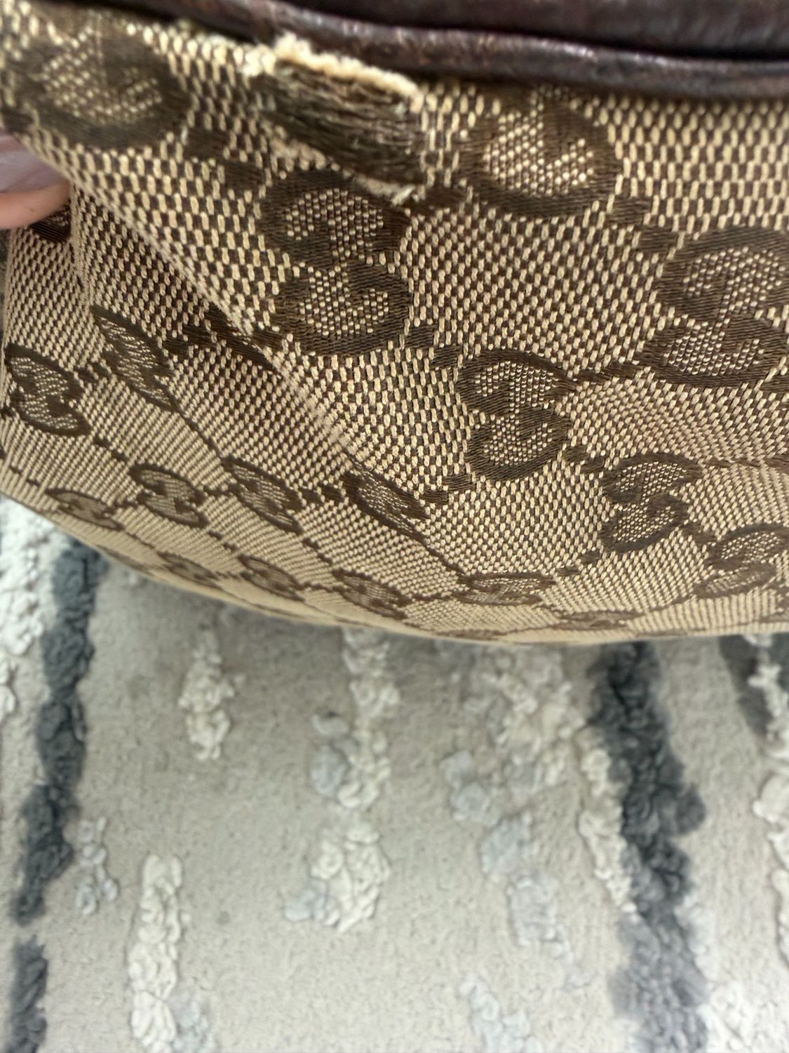 Gucci Monogram Canvas Tote Charlotte Big G