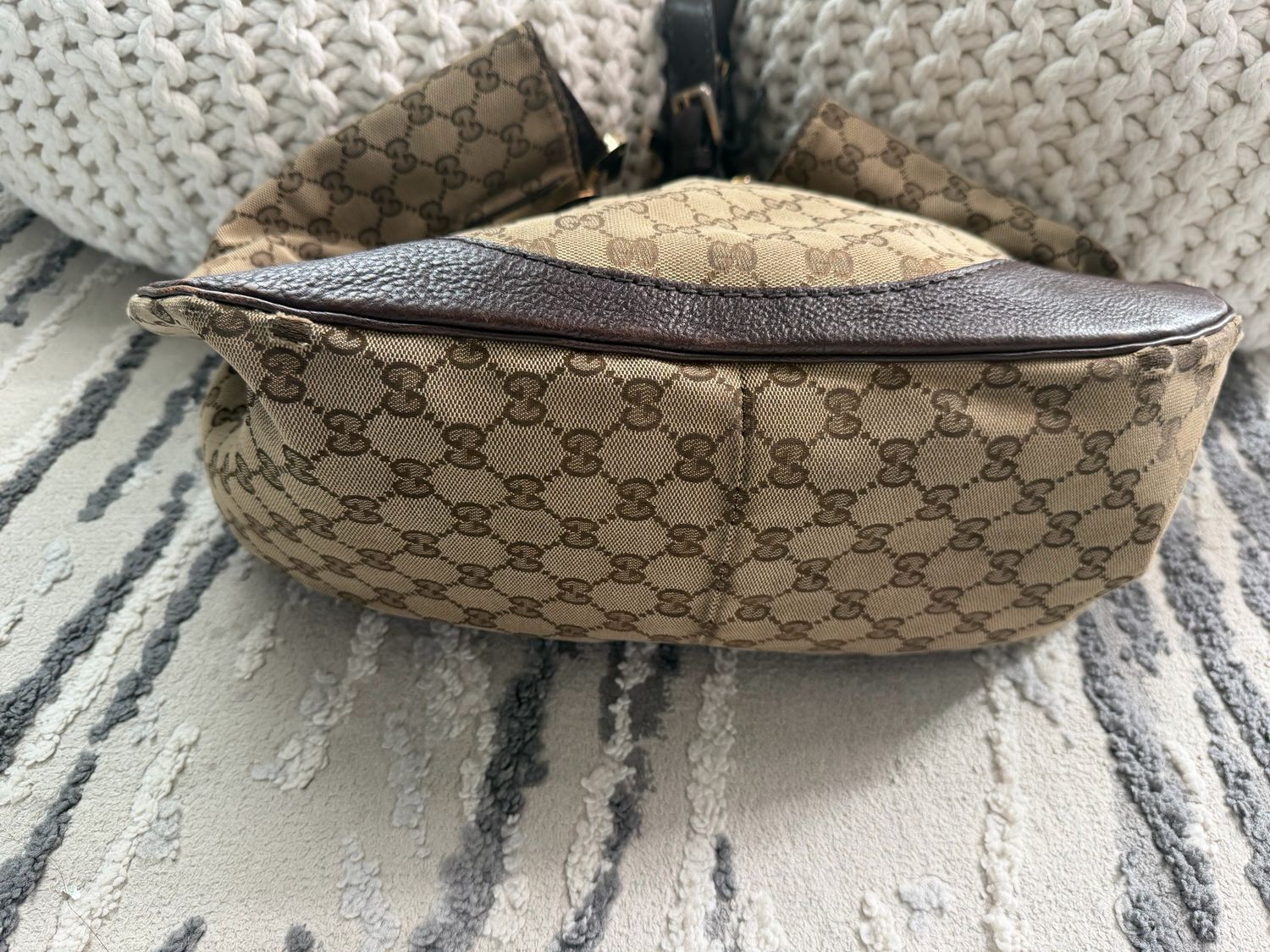 Gucci Monogram Canvas Tote Charlotte Big G