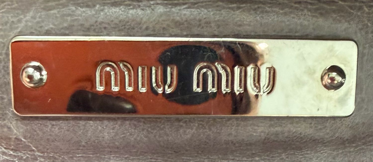 Miumiu Vitello Lux Crossbody Bow