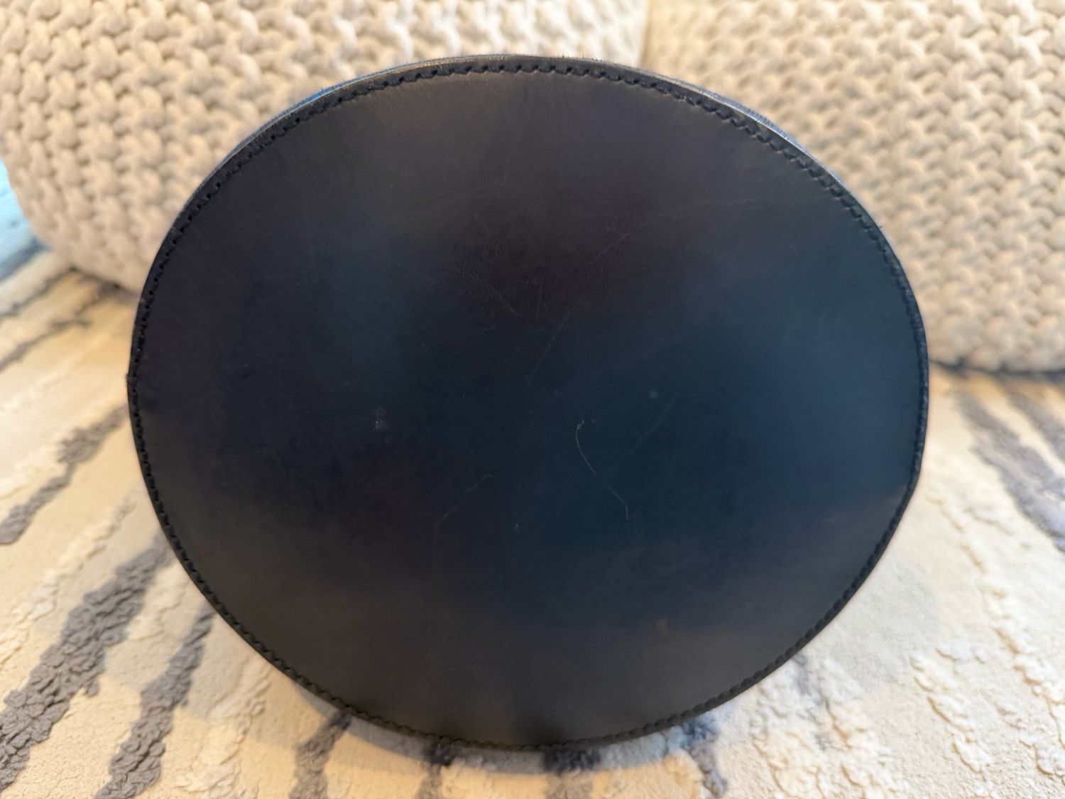 Gucci Monogram Denim Canvas Bucket Sling Black 