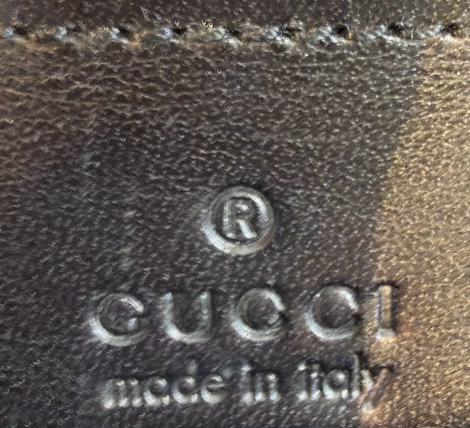 Gucci Monogram Denim Canvas Bucket Sling Black 