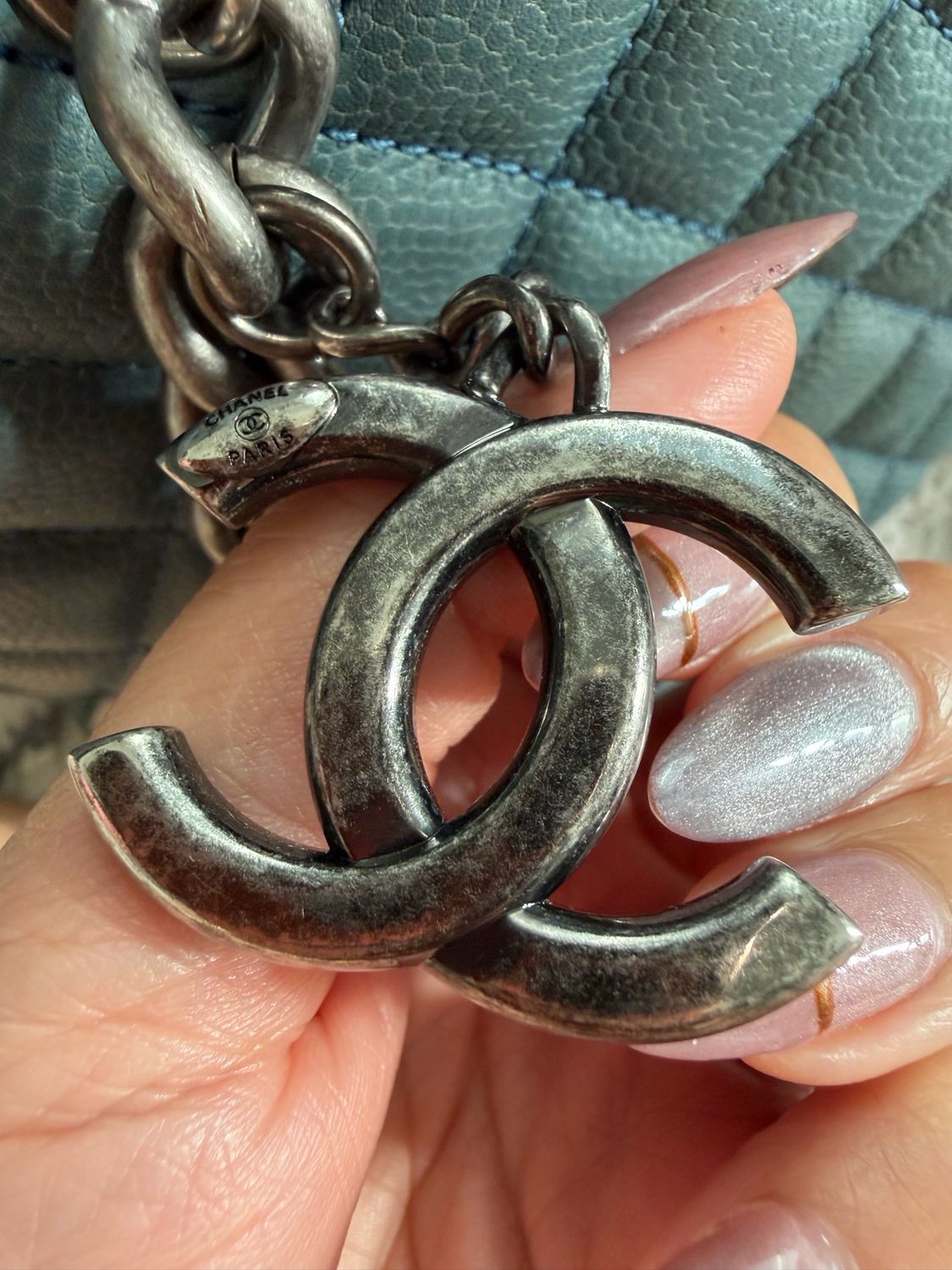 Chanel Caviar Shopper Tote Medium Rock in Rome