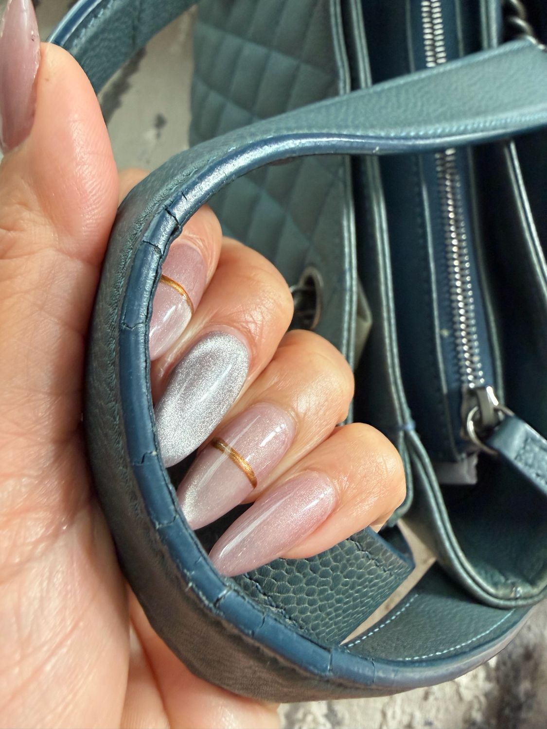 Chanel Caviar Shopper Tote Medium Rock in Rome