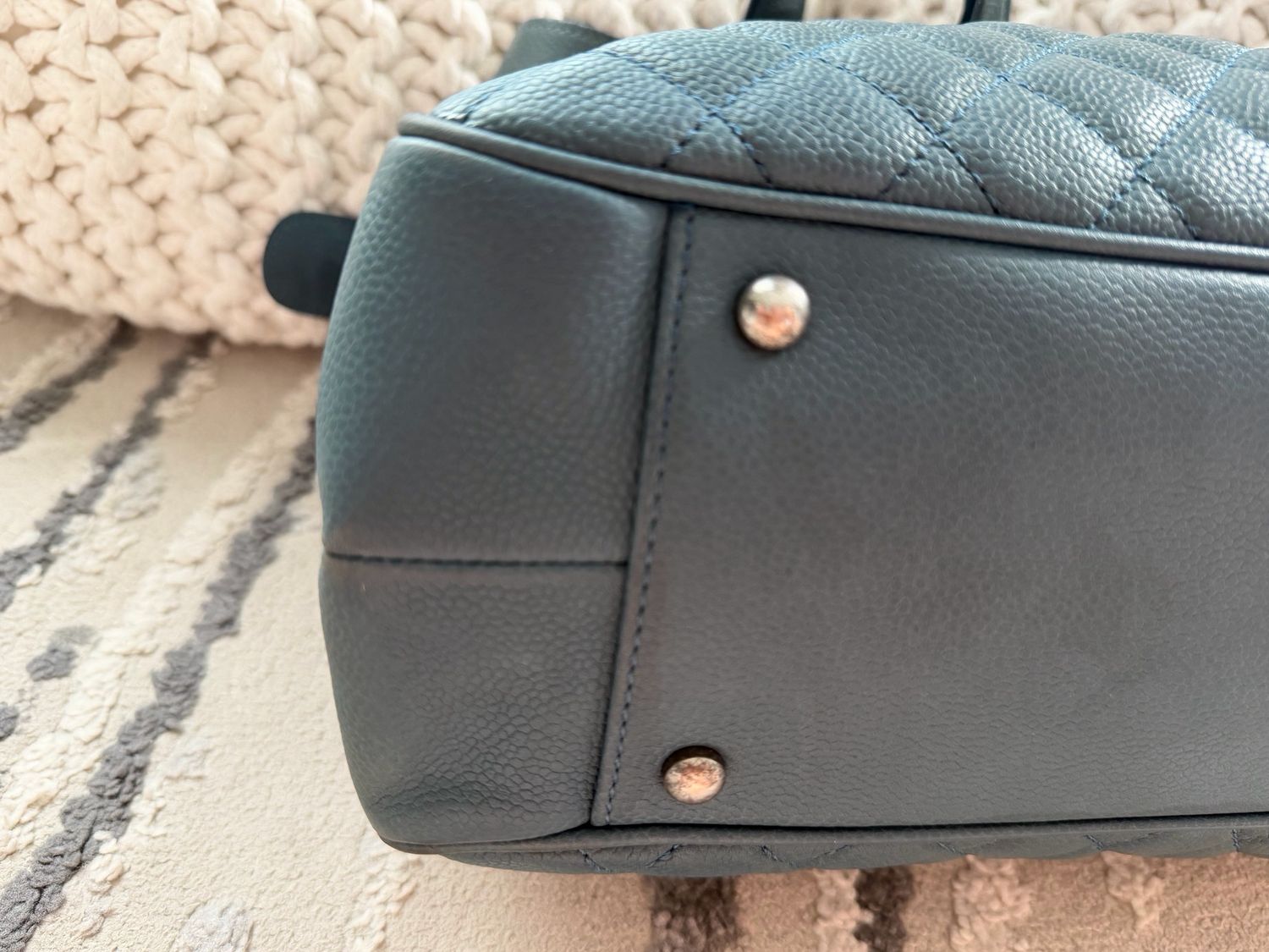 Chanel Caviar Shopper Tote Medium Rock in Rome