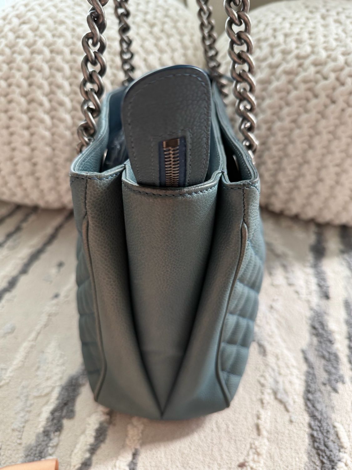 Chanel Caviar Shopper Tote Medium Rock in Rome