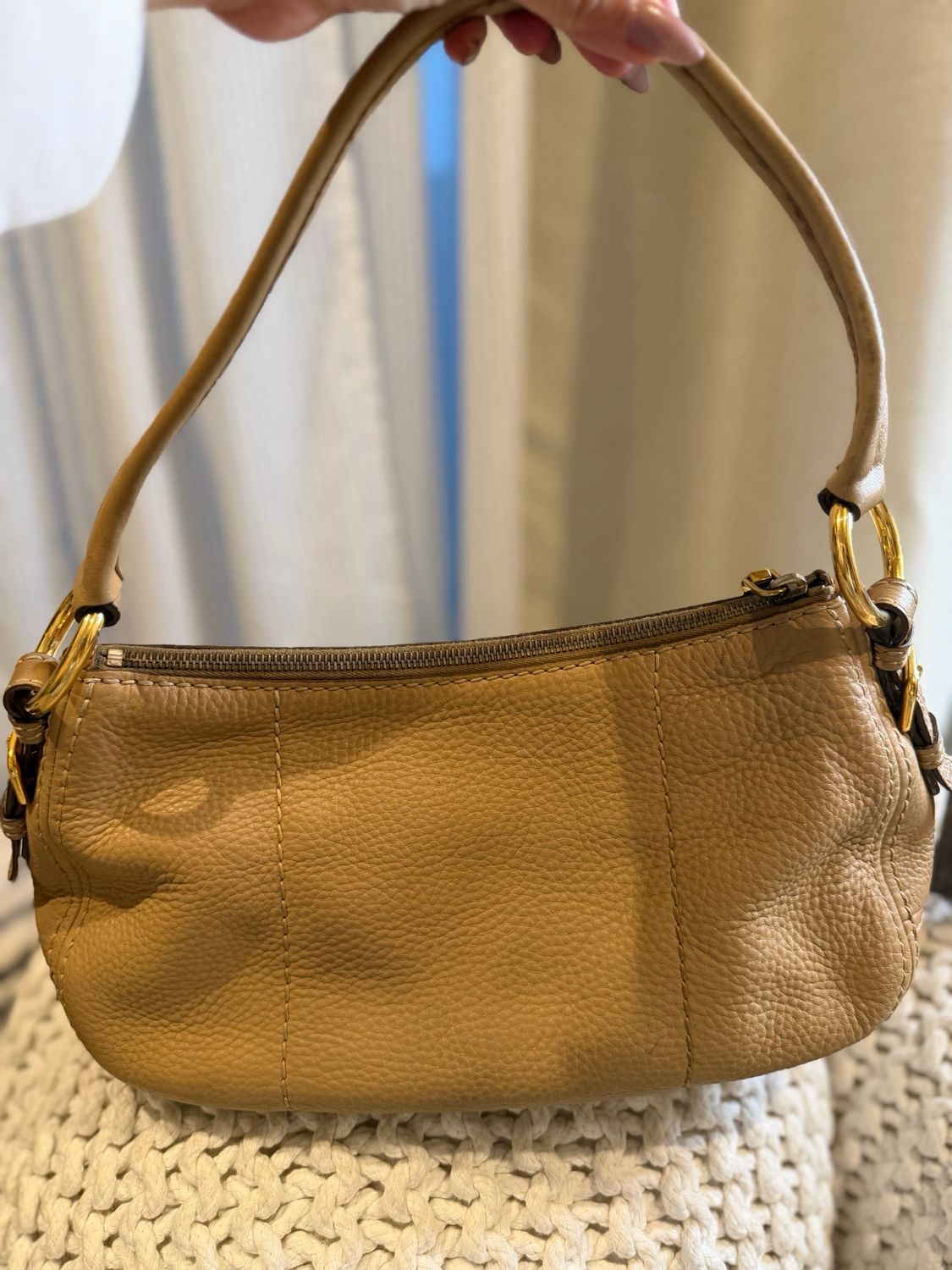 Prada Vitello Daino Hobo Shoulder Bag