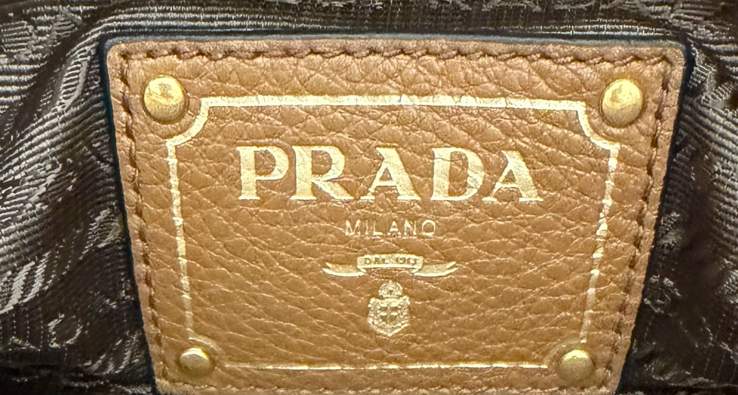 Prada Vitello Phenix Tote Shoulder Bag