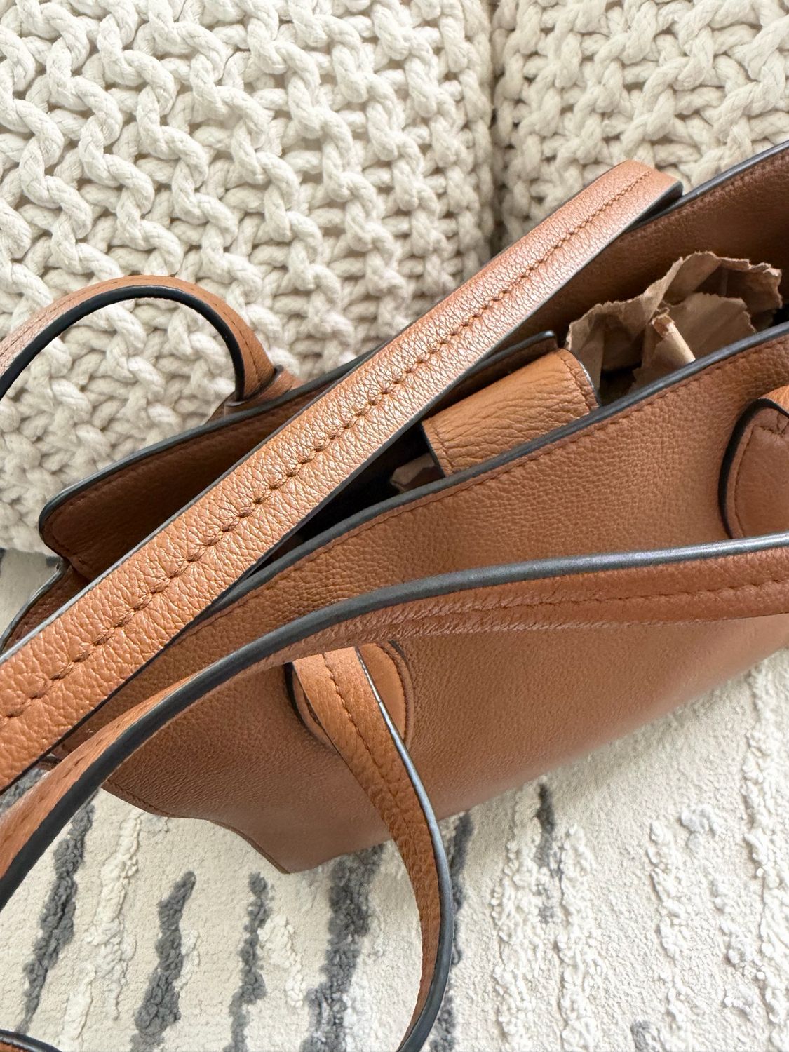 Prada Vitello Phenix Tote Shoulder Bag