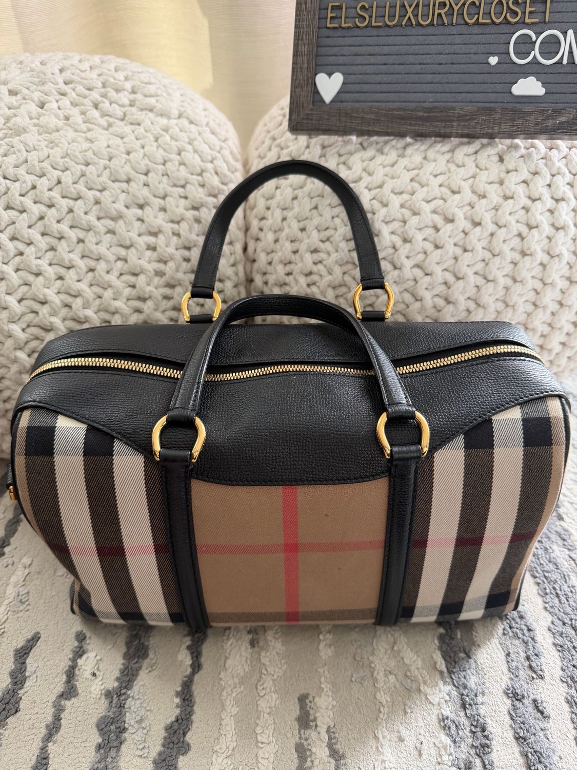 Burberry Alchester Boston Medium Tote