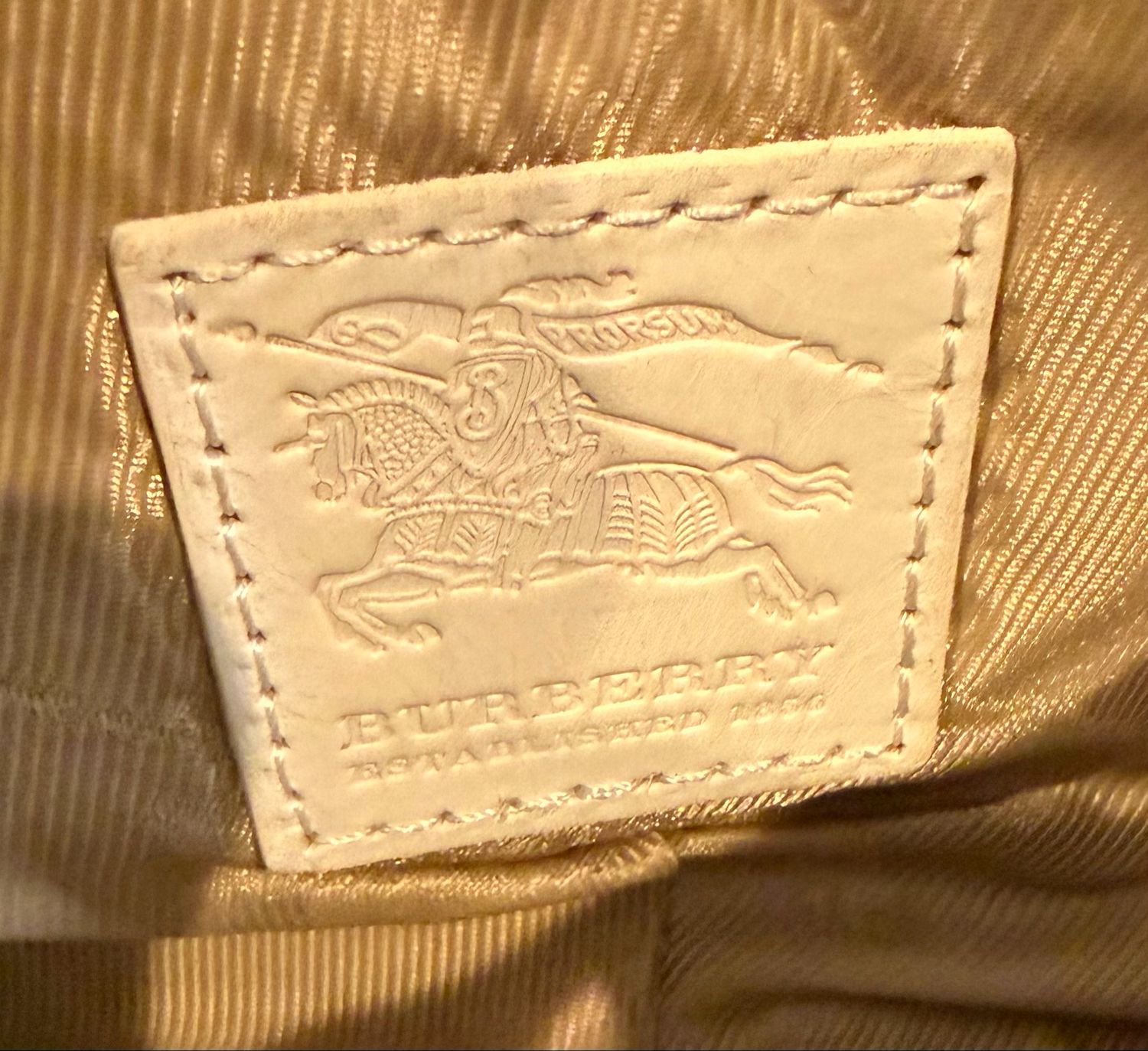 Burberry Hobo Pochette Studded Shoulder Leather