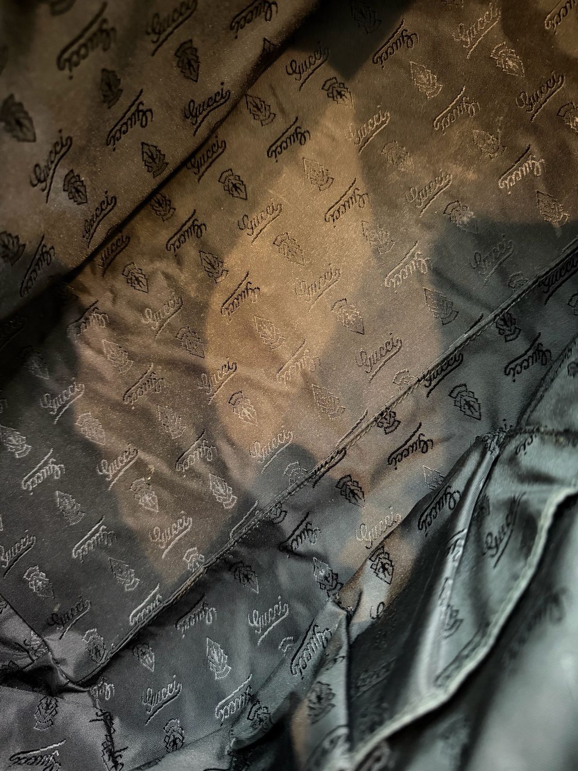 Gucci Britt Dialux Queen Bow Tote Shoulder Black