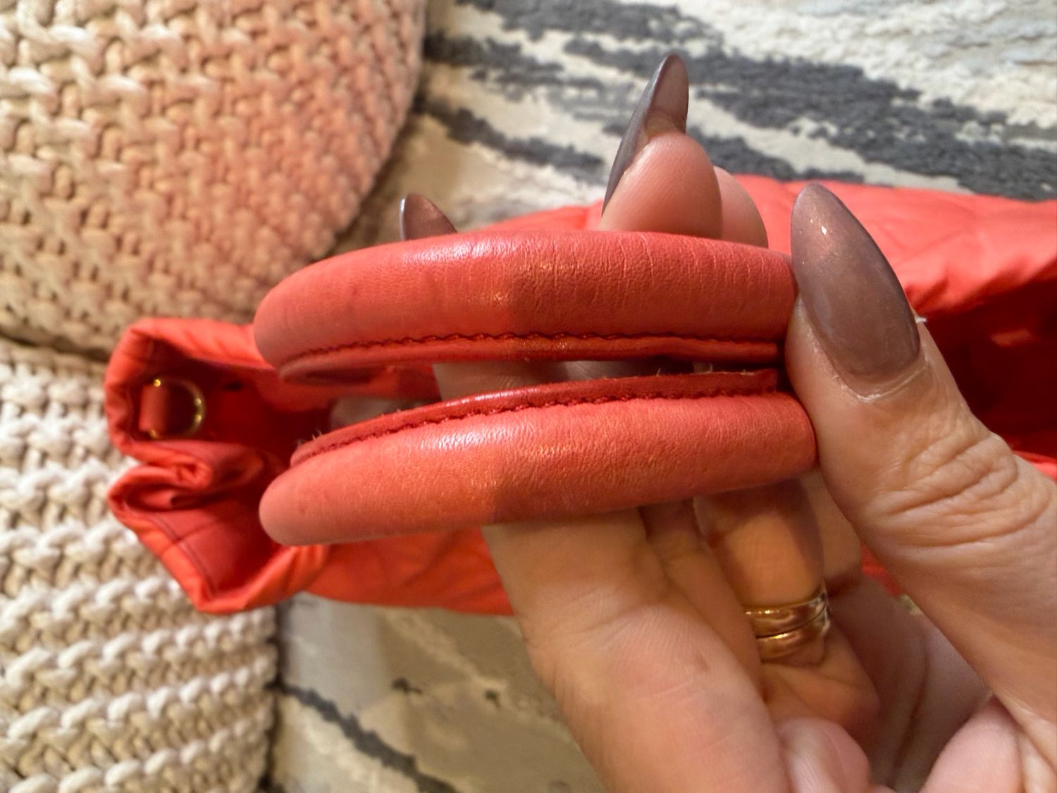 Prada Tessuto Nylon Quilted Messenger Crossbody Sling