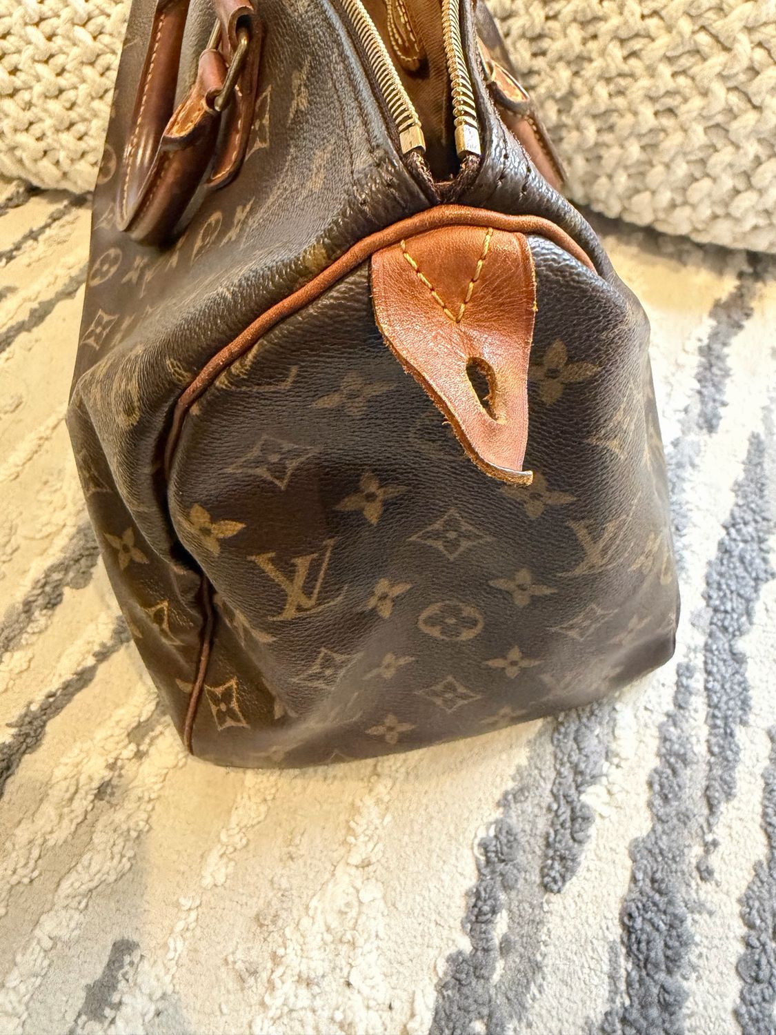Louis Vuitton Speedy 35 Monogram Satchel Boston