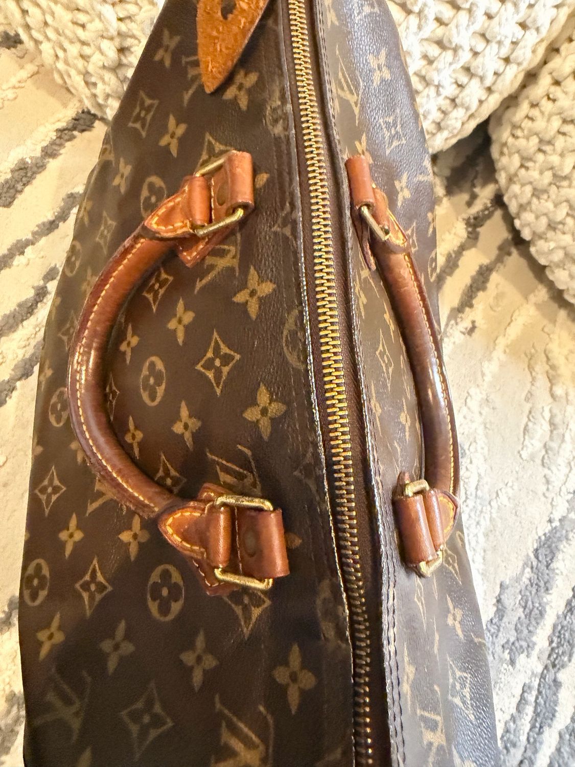 Louis Vuitton Speedy 35 Monogram Satchel Boston