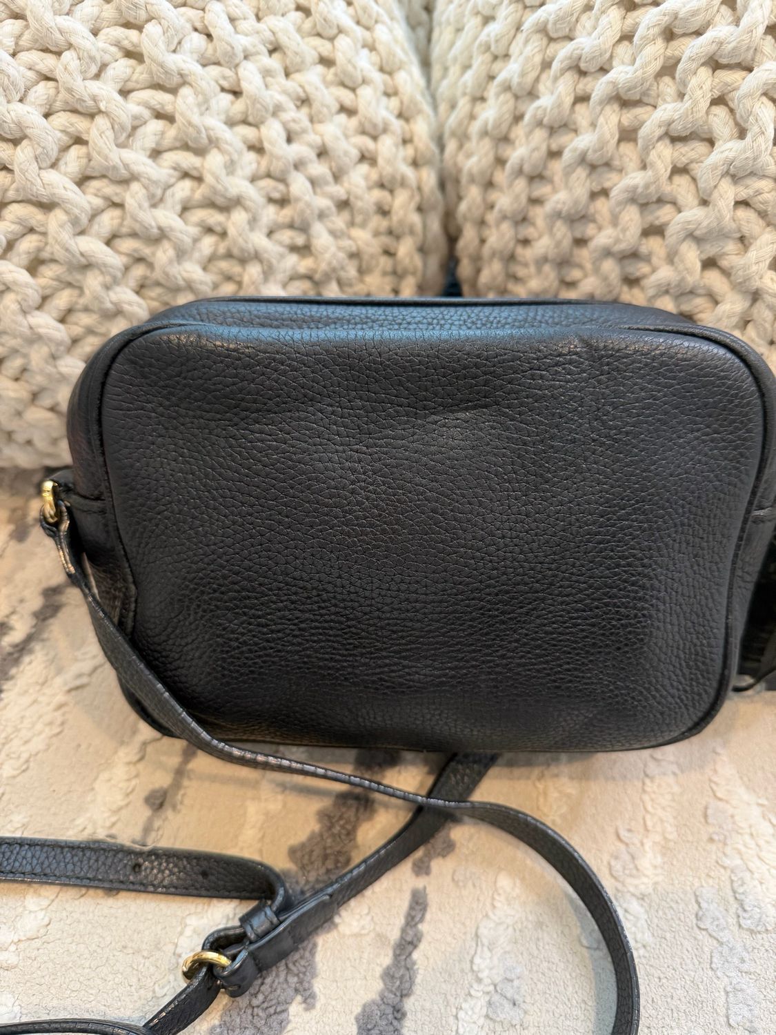 Gucci Pebbled Leather Disco Soho Camera Bag 