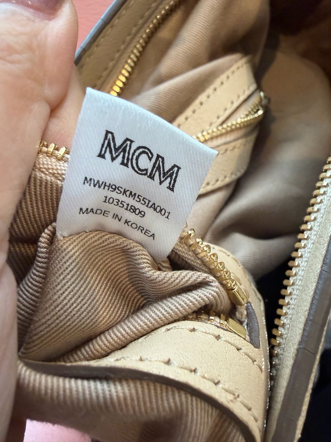 Mcm Visetos Hobo Leather Empreinte Shoulder