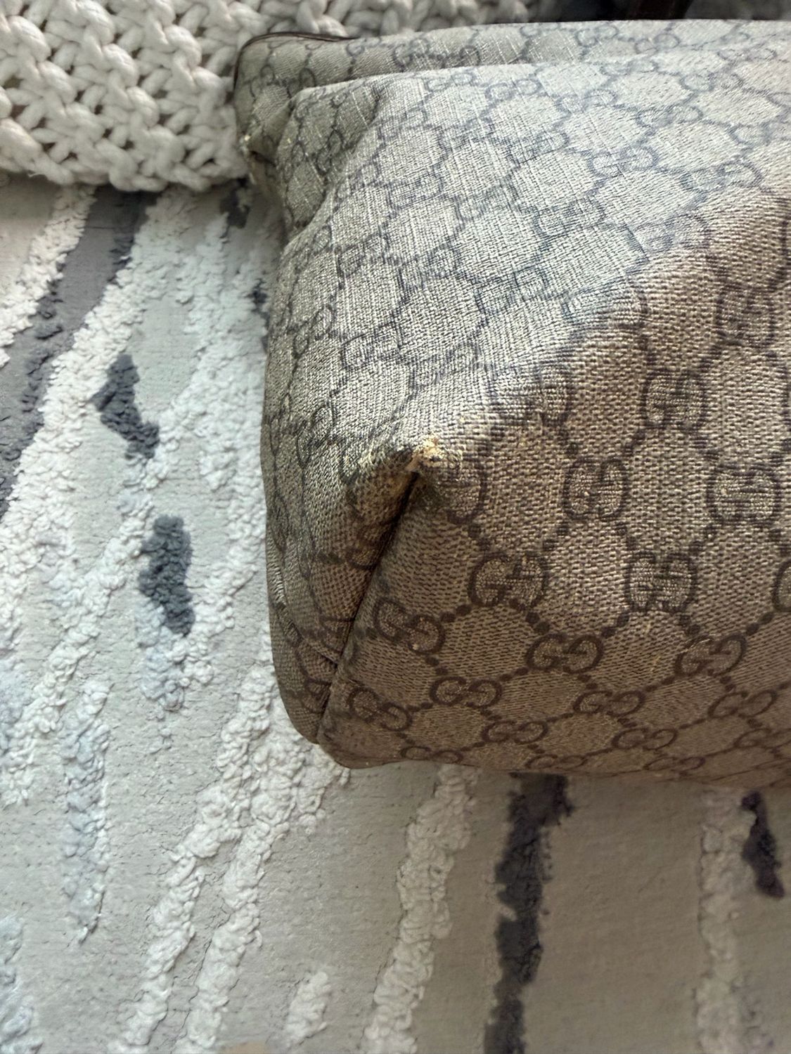 Gucci Monogram Supreme Plus Zipper Tote